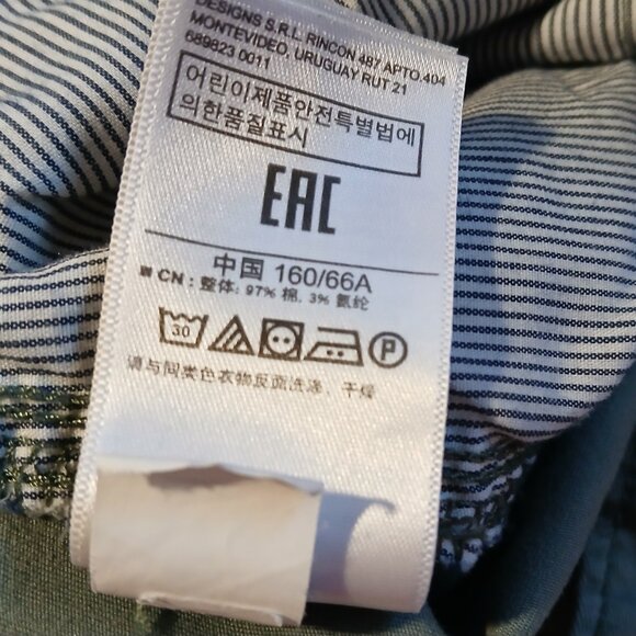 GAP Women's Girlfriend Chinos  Pants  Green Camo - Picture 11 of 11